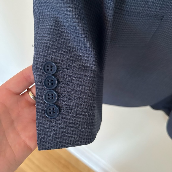 Canali Men's Suit 100% Wool Size IT 56 - Picture 3 of 16